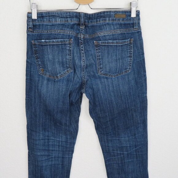 Kut from the Kloth Women 6 Straight Leg Denim Blue Jeans Pants Style KP494MS1N - Picture 4 of 9